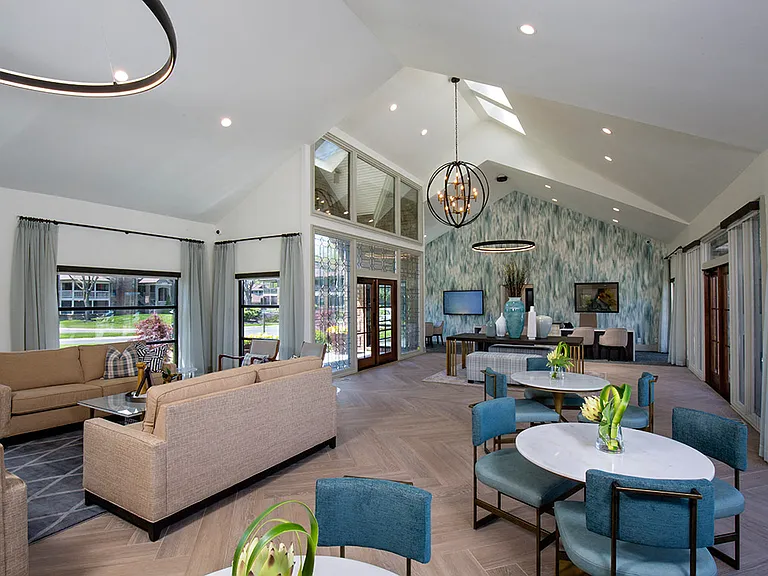 Expansive resident lounge