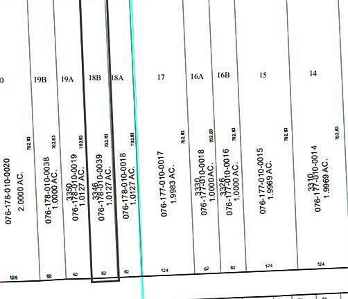 076-178-010-0039 1.0127 Acre Lot 62 Front and Back 702 Left and Right