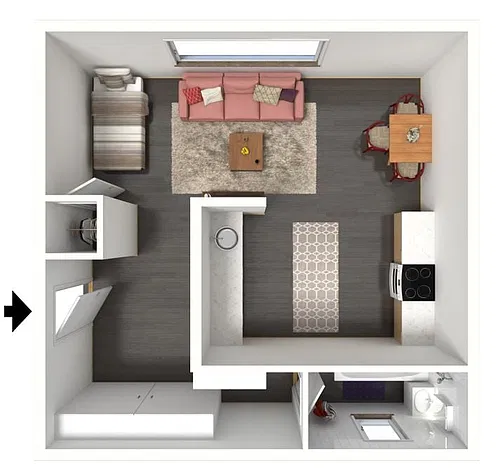Floor plan Studio Classic