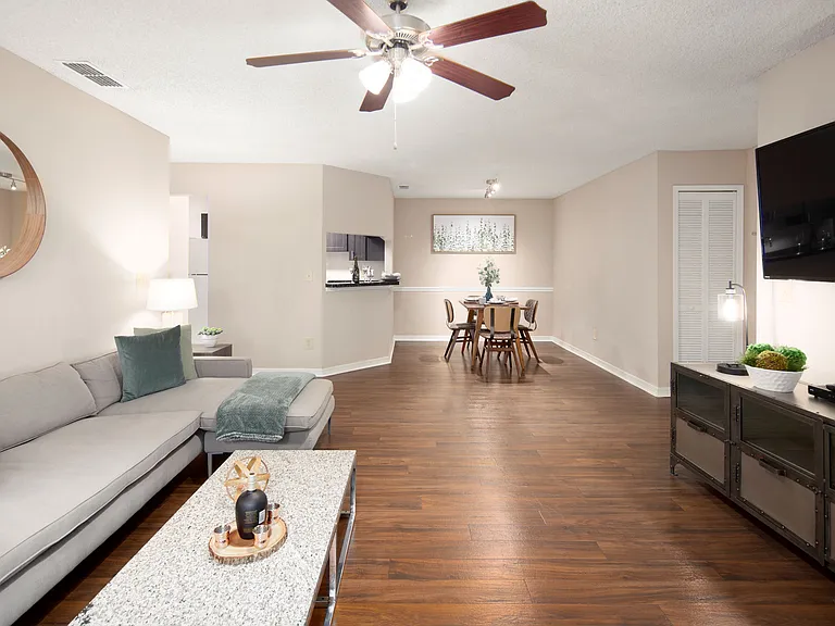 Open Concept Living Room with LVP Flooring