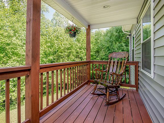 Covered front balcony