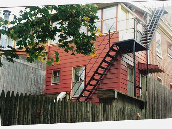 Rear View of Triplex