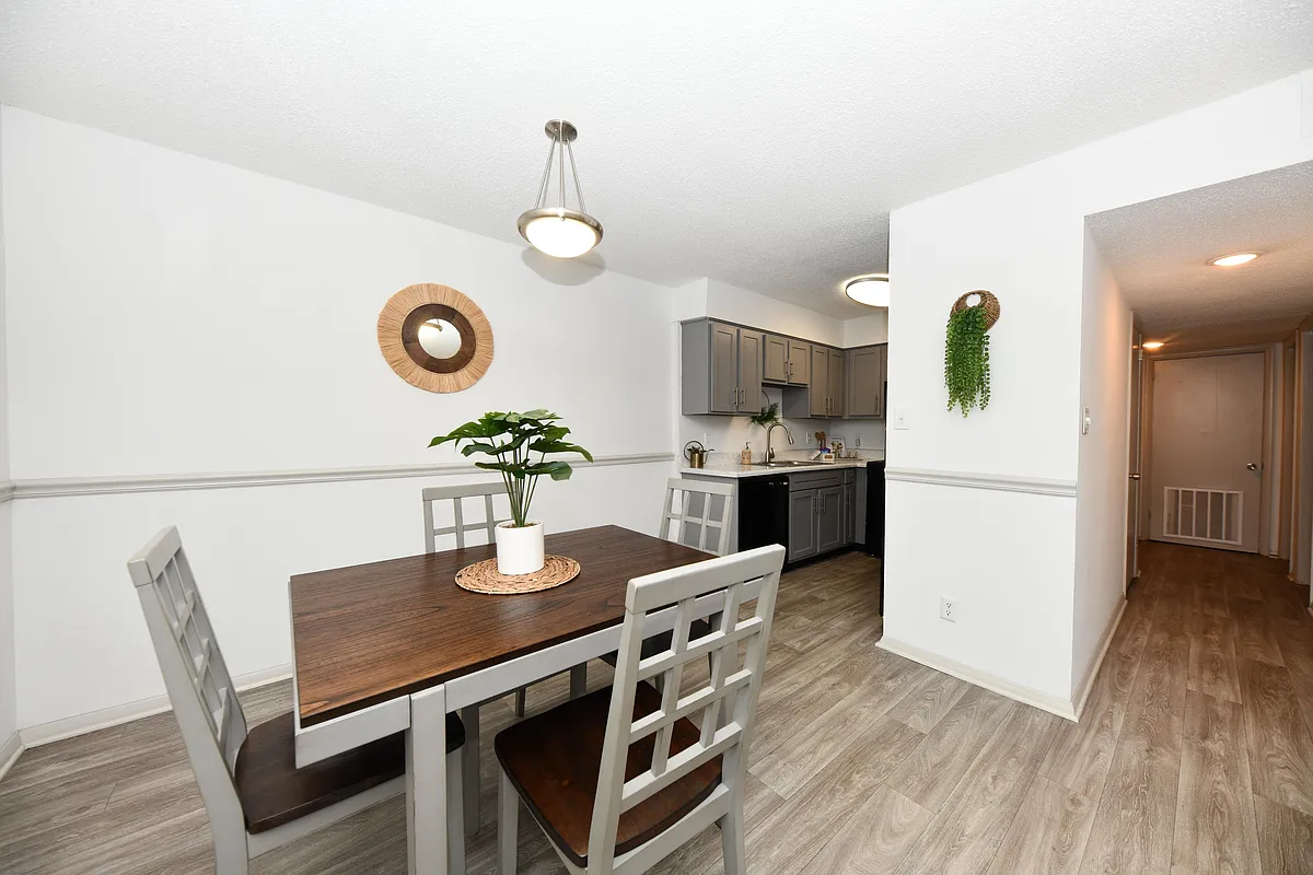 Dining Room + Hardwood Style Flooring - The Abigail
