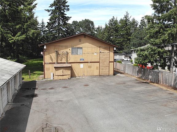 Large lot for parking. 