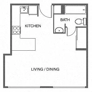 Floor plan Studio A