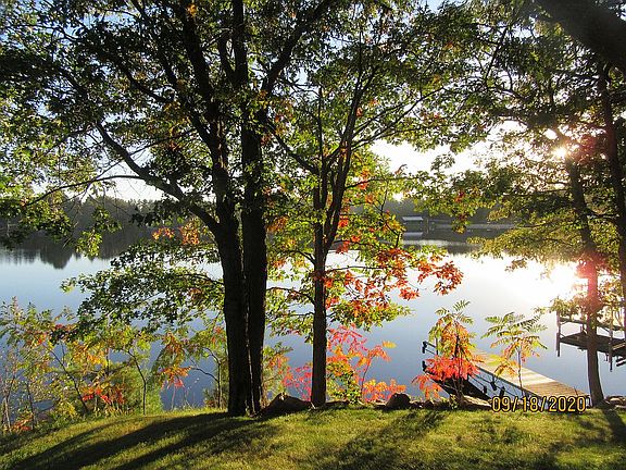 Swim area is across the Lake