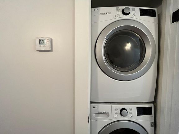 Stackable washer and dryer for all your laundry needs