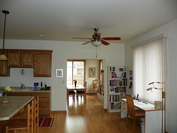 eat in kitchen being used as office spac