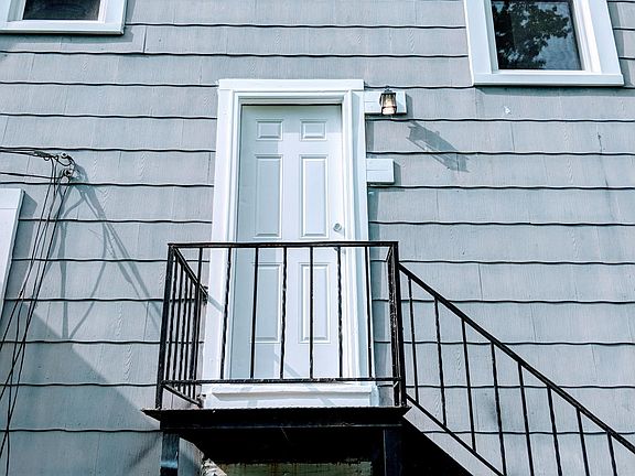 Entrance to second floor unit.