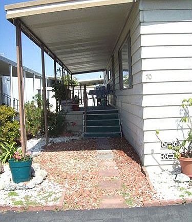 Wide and long front porch