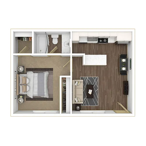 Floor plan 1x1 Floor Plan