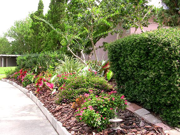 Along Front Sidewalk