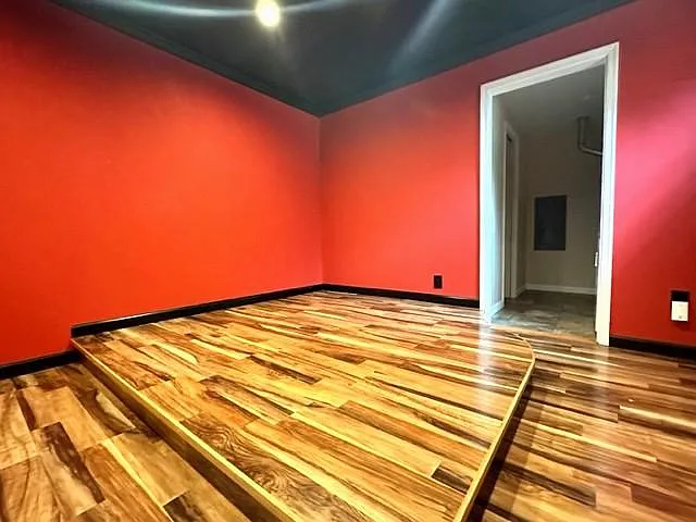 Raised area in media room