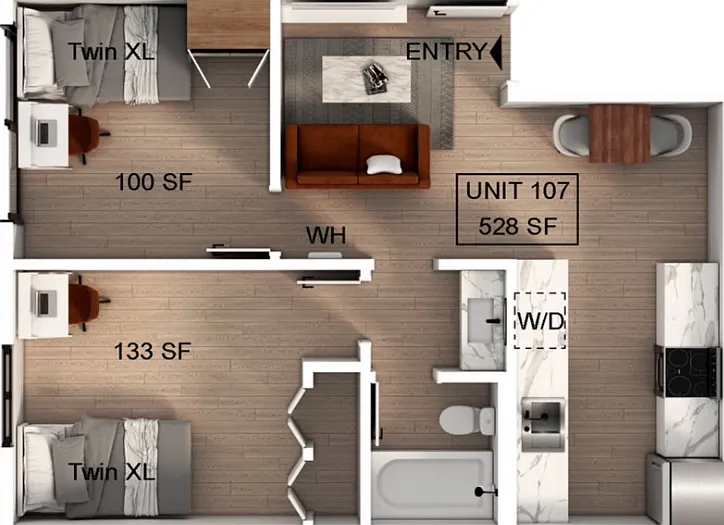 2 Bedroom | 1 Bathroom Apartment 2 Bedroom | 1 Bathroom Apartment