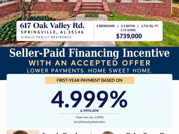 617 Oak Valley Rd, Springville, AL 35146