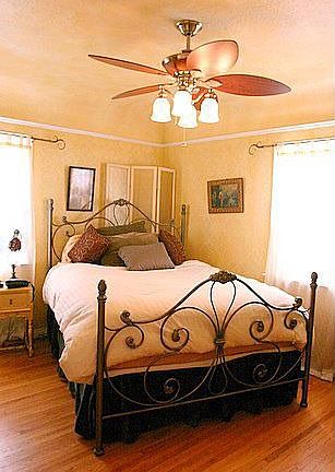 master bedroom with walk-in closet