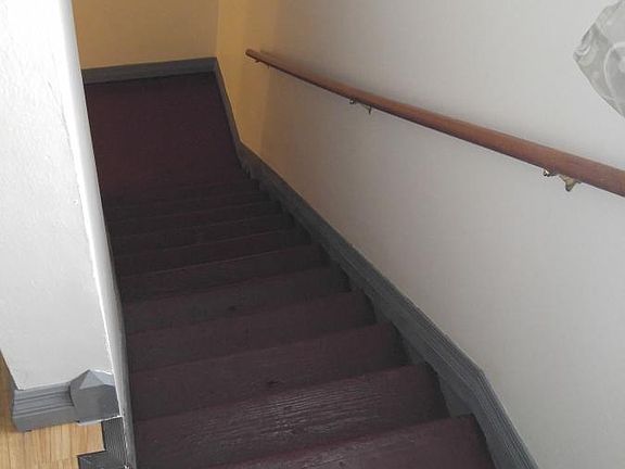 Stairs coming from bedroom