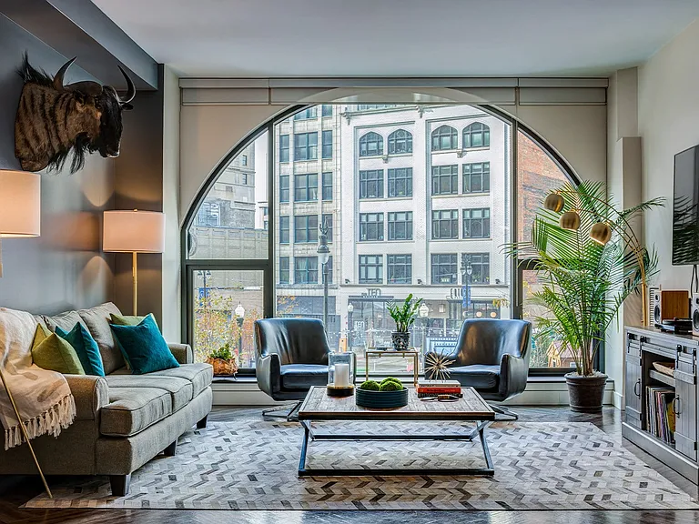 12th Floor Apartment Living Room
