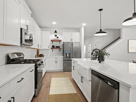 Kitchen with matte black finishes