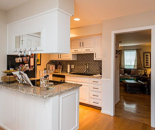 The kitchen is spacious!