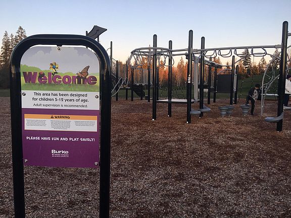 Play area very closely