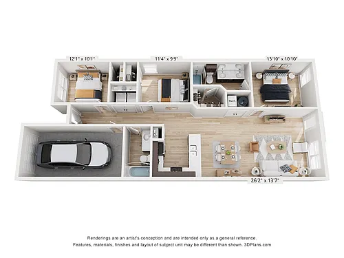 Floor plan The Austin