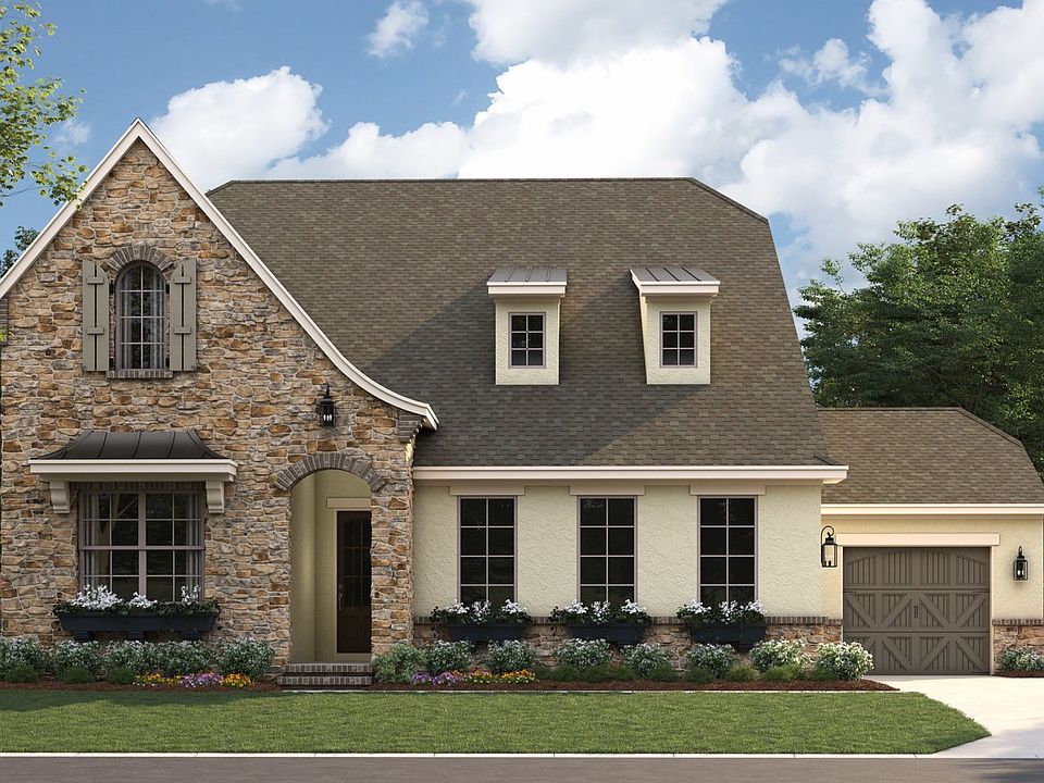 Balboa - French Cottage e II 3-Car Side Load Garage Note Renderings may show optional feature