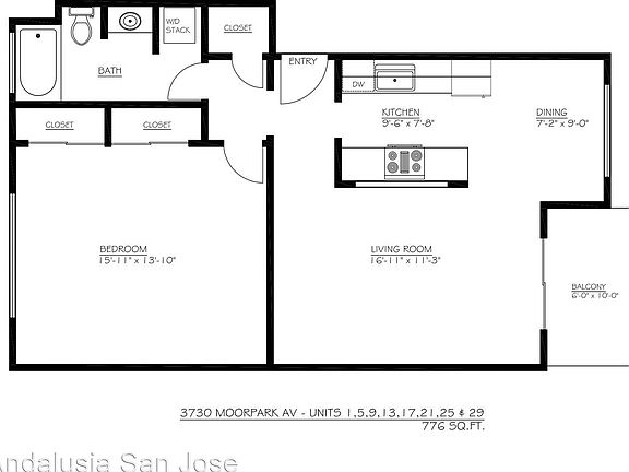 2nd image of 3730 Moorpark Ave APT 13