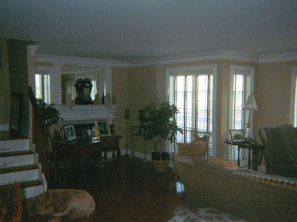 fireplace area