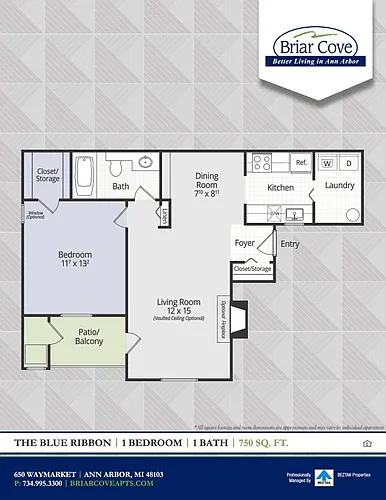 Floor plan Blue Ribbon