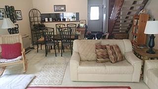 Living room - now with updated hardwood floors.