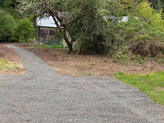 View of Parking area and path along the easement.