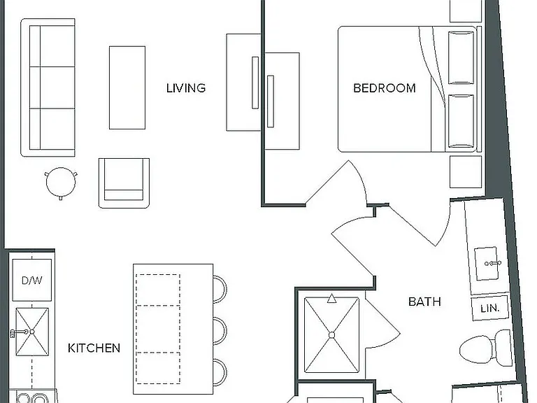 WF: 1bed 1bath