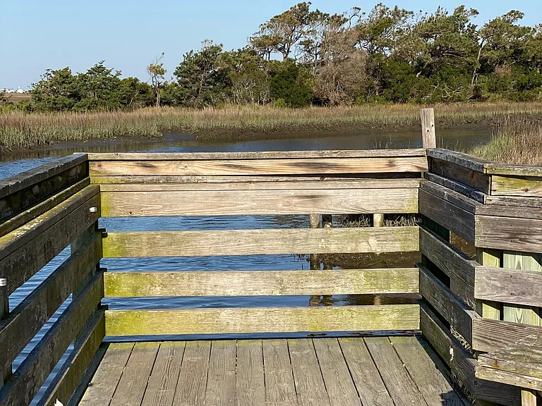 fishing dock at the end of culdesac