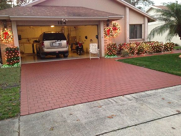 Tiled drive & walk way 