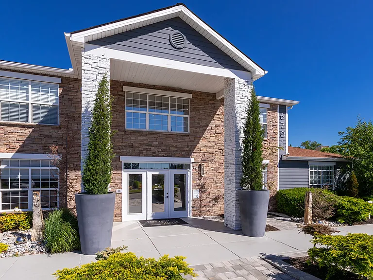 Experience a grand welcome at our leasing center, offering a welcoming space for future residents with convenient front-row parking.