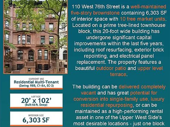 110 W 76th St APT Br, New York, NY 10023