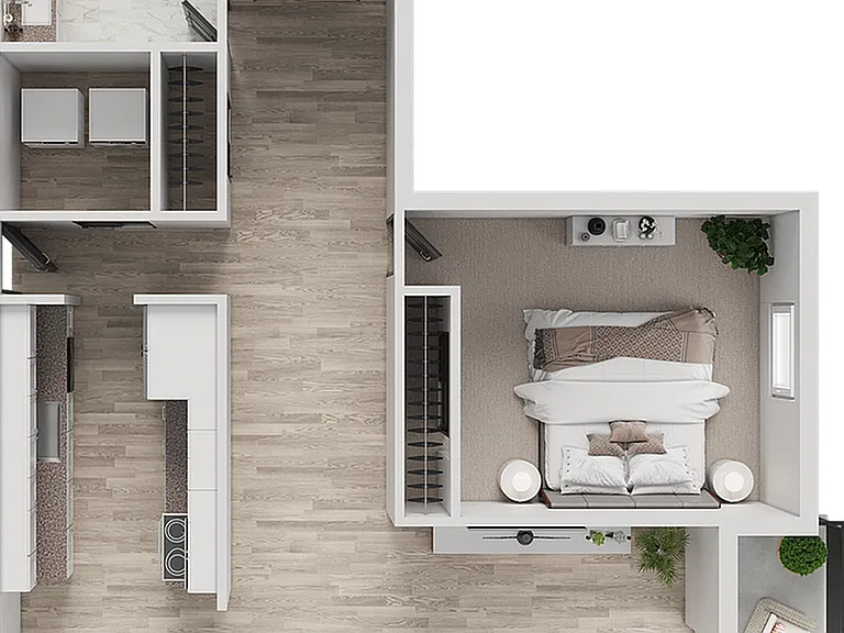 A1 | 1-Bedroom Floorplan A1 | 1-Bedroom Floorplan