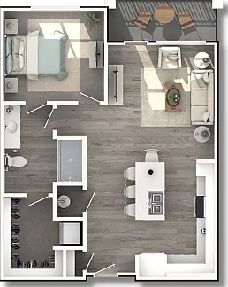 1D - 765 SQ.FT 1D - 765 SQ.FT