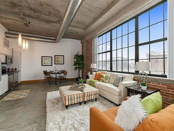 Open Floorplan with Living Area and Eat-in-Kitchen