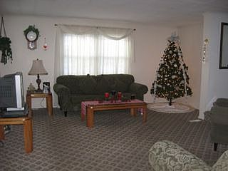 livingroom is big & inviting