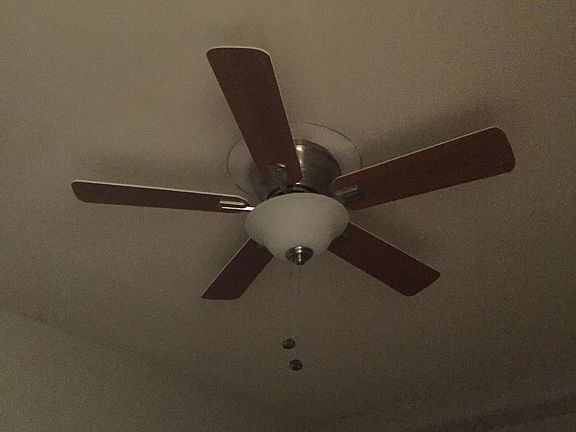 Ceiling fan in second bedroom
