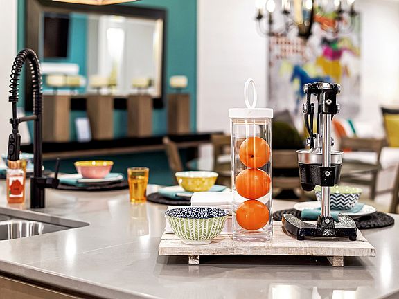 Sprawling island in kitchen