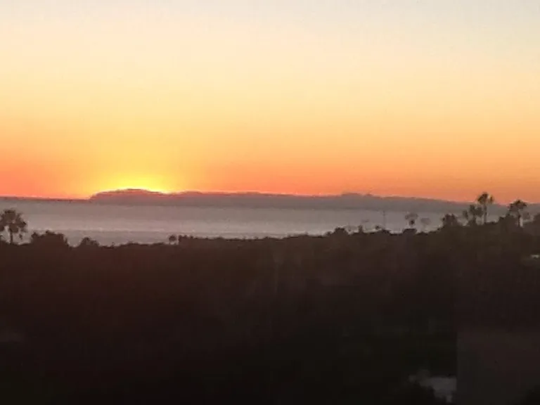 Sunset view of Catalina Island
