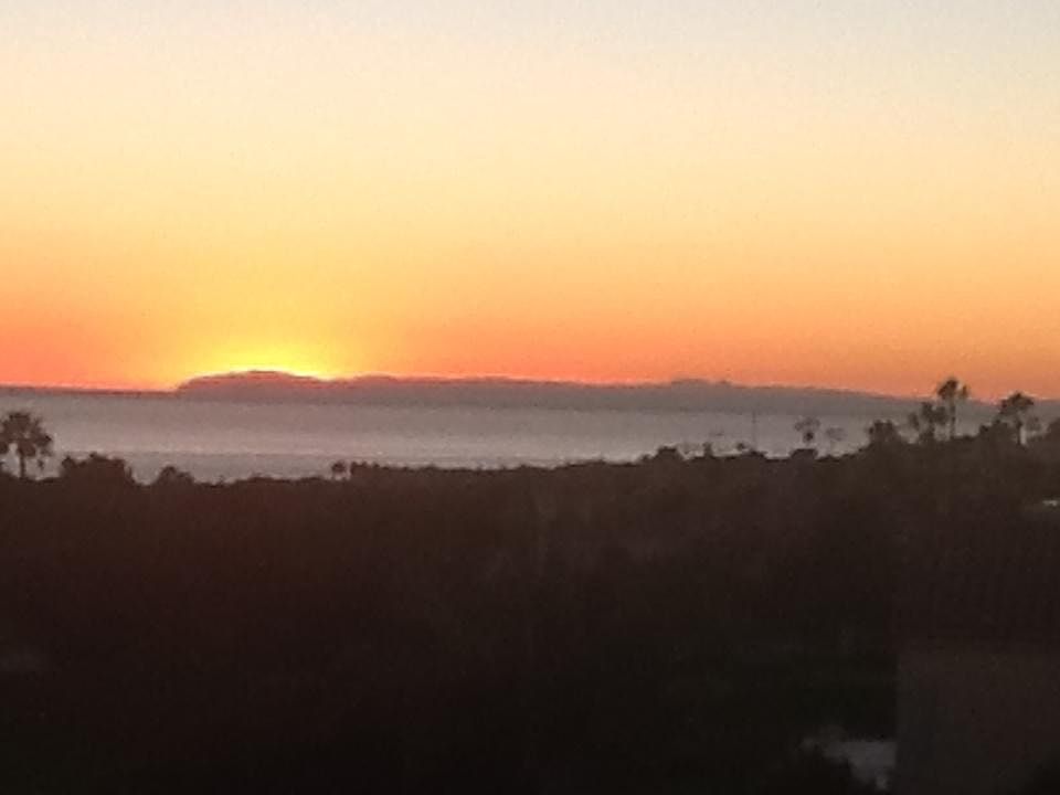 Sunset view of Catalina Island 