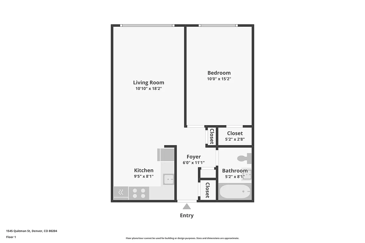 Floor plan One Bedroom