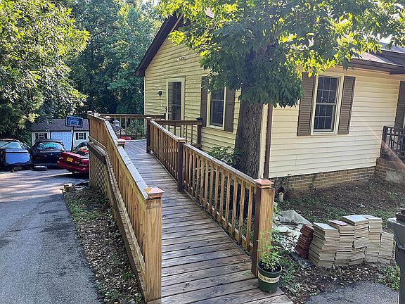 Ramp leading to side door