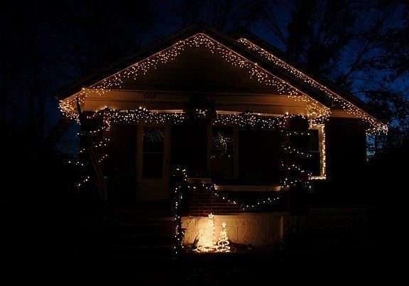 decorated for Christmas
