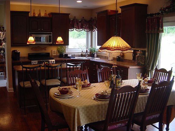 CHERRY CABINETS, HARDWOOD FLOOR ETC.