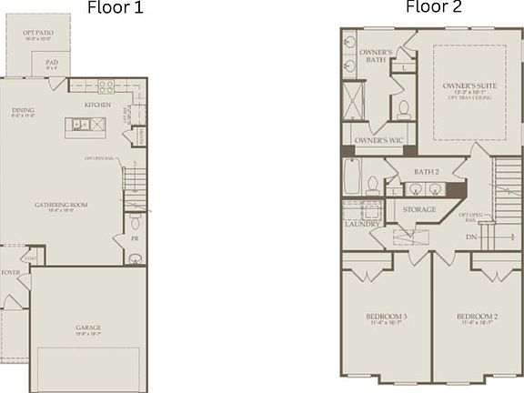 Floor Plan Level 1 Level 2